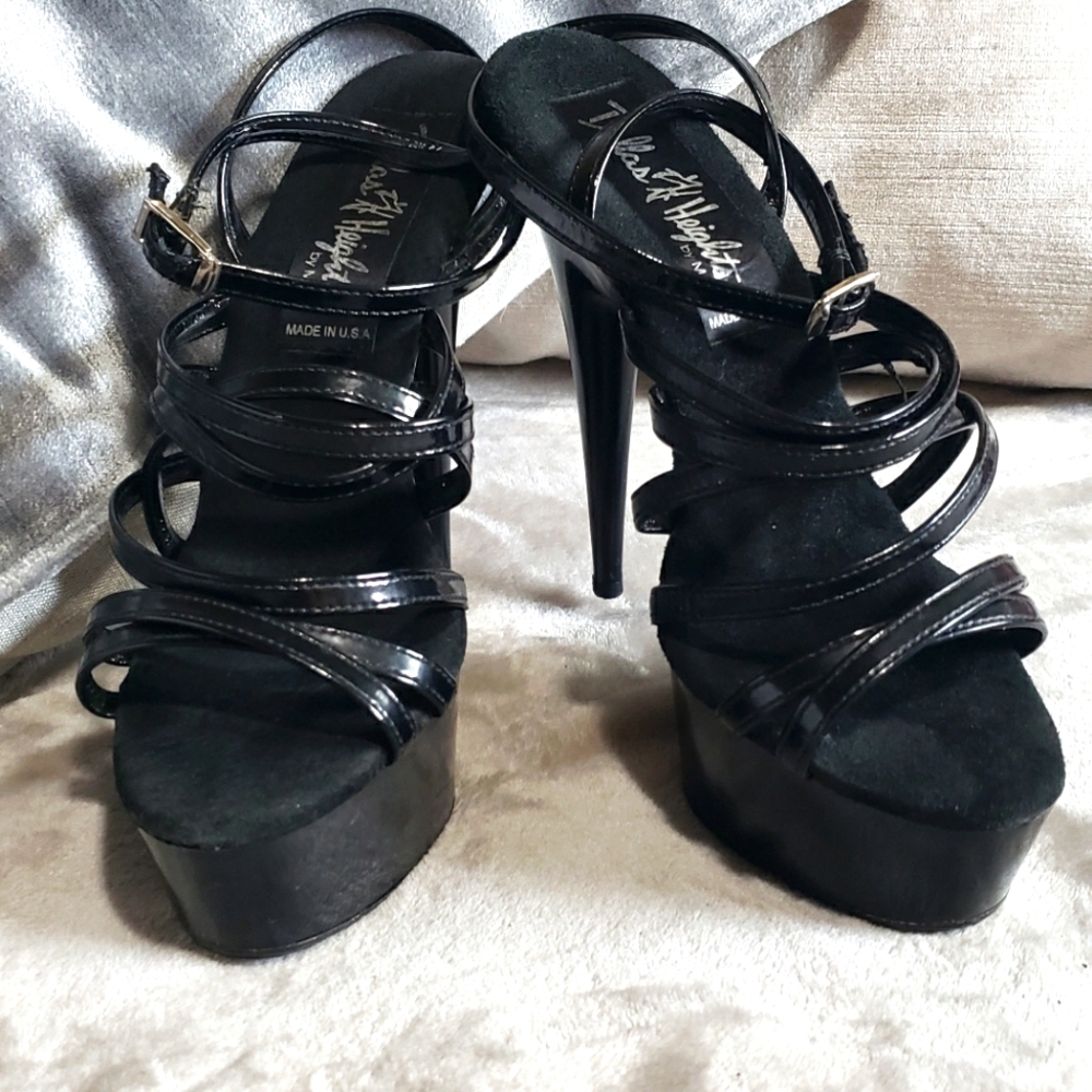 Black Strappy Platforms